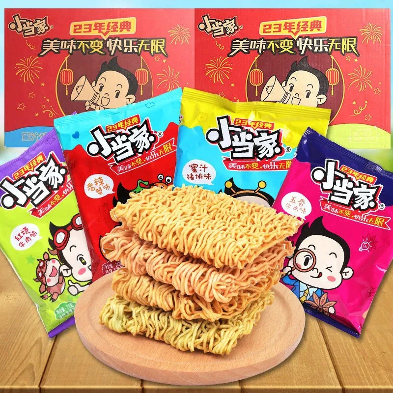 Унификация маленькой хрустящей лапши смешанной целой коробки оптом детские ностальгические закуски старомодная сухая лапша быстрого приготовления еда быстрого приготовления