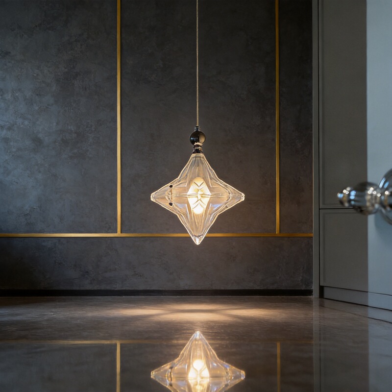 French Bauhaus Star Chandelier Entrance Bedroom Bedside Lamp Light Luxury Designer Corridor Restaurant Glass Small Chandelier French Bauhaus Star Chandelier Entrance Bedroom Bedside Lamp Light Luxury Designer Corridor Restaurant Glass Small Chandelier