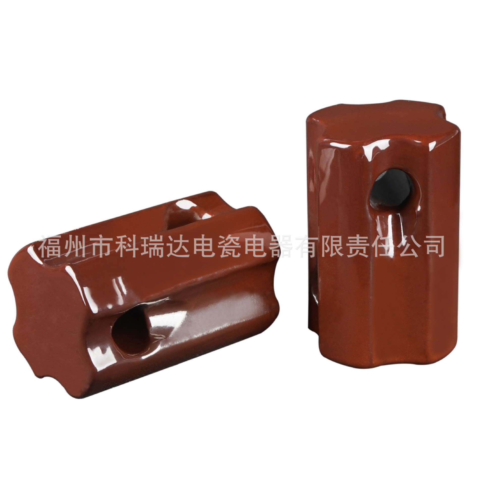 厂家直销 线路用拉紧绝缘子高低压拉线绝缘子54-1陶瓷隔电瓷瓶