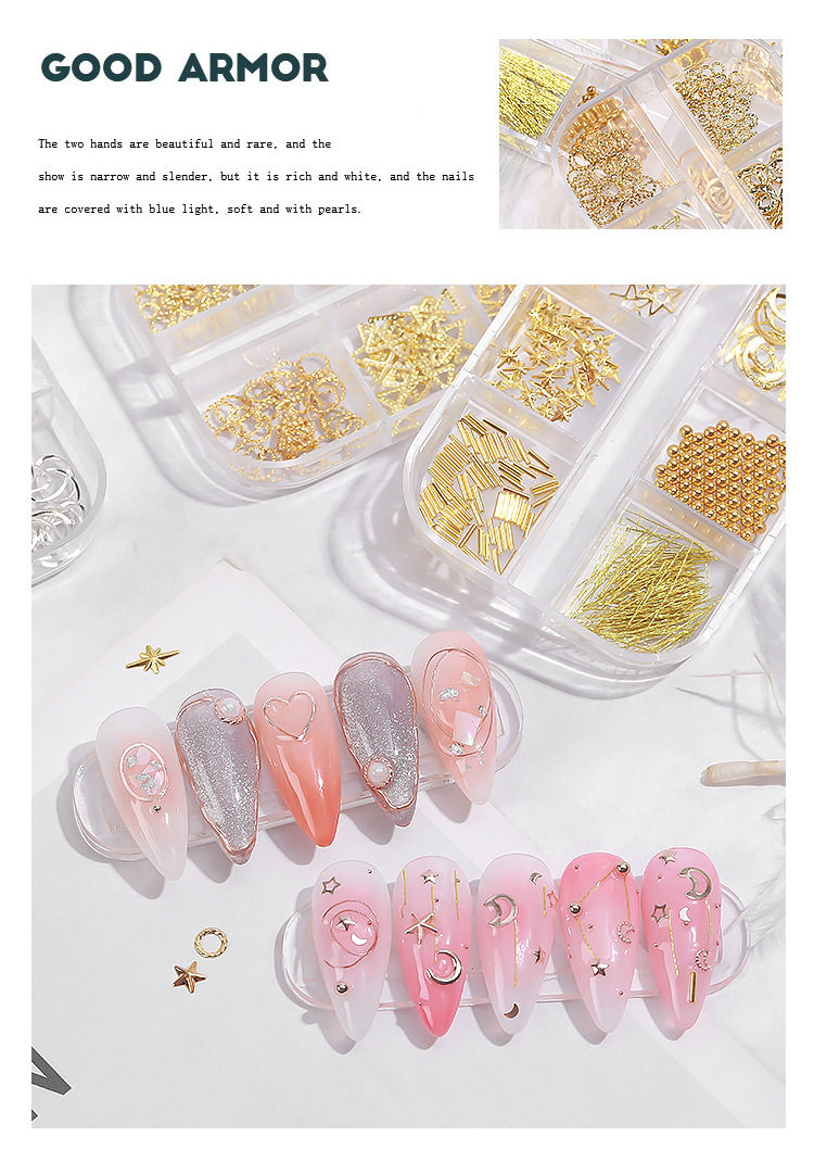 Nail Patches Nail Supplies Fashion Geometric Alloy Nail Patches Nail Supplies