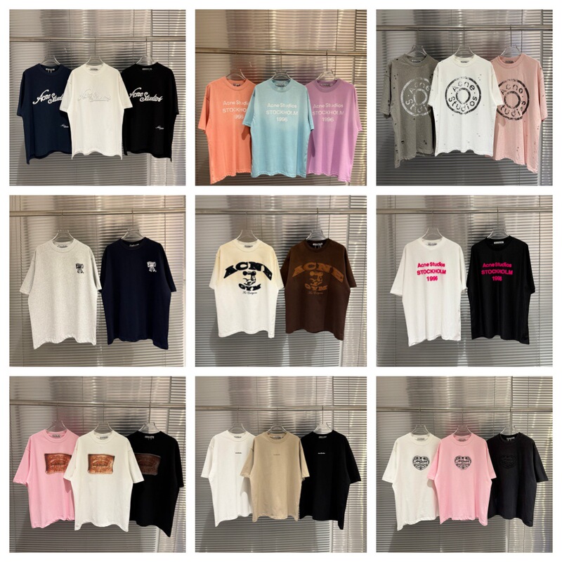 Cross-Border Ac High-End Summer Short-Sleeve T-Shirts in Various Styles, Loose Snowflake Cotton Unisex Trendy Brand T-Shirts, One-Piece Dropshipping Cross-Border Ac High-End Summer Short-Sleeve T-Shirts in Various Styles, Loose Snowflake Cotton Unisex Trendy Brand T-Shirts, One-Piece Dropshipping