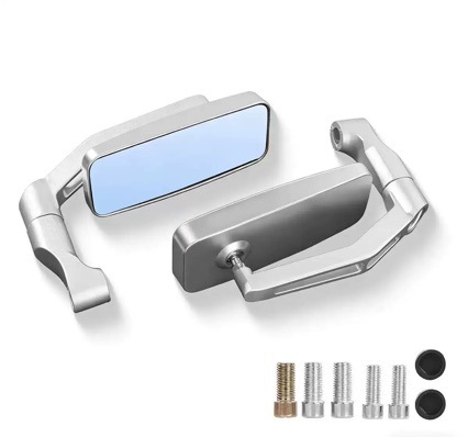 Electric Vehicle Rearview Mirror Handlebar Auxiliary Mirror Reversing Mirror Reflective Mirror Square Mirror Accessories Universal Wholesale Modification