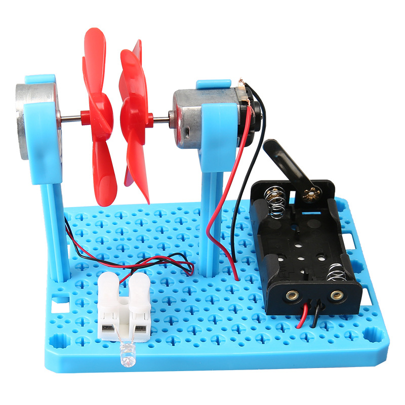 Experimento científico tecnología de generación de energía eólica pequeña fabricación paquete de materiales DIY escuela primaria y secundaria ciencias rompecabezas modelo de enseñanza