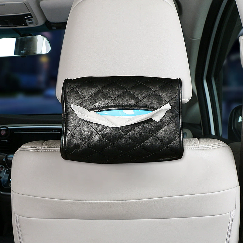 Автомобильный розовый бумажный ящик для салфеток женский автомобиль кожаный бумажный мешок для перекачки бумаги для автомобиля солнцезащитный козырек стула задняя подвесная коробка для салфеток