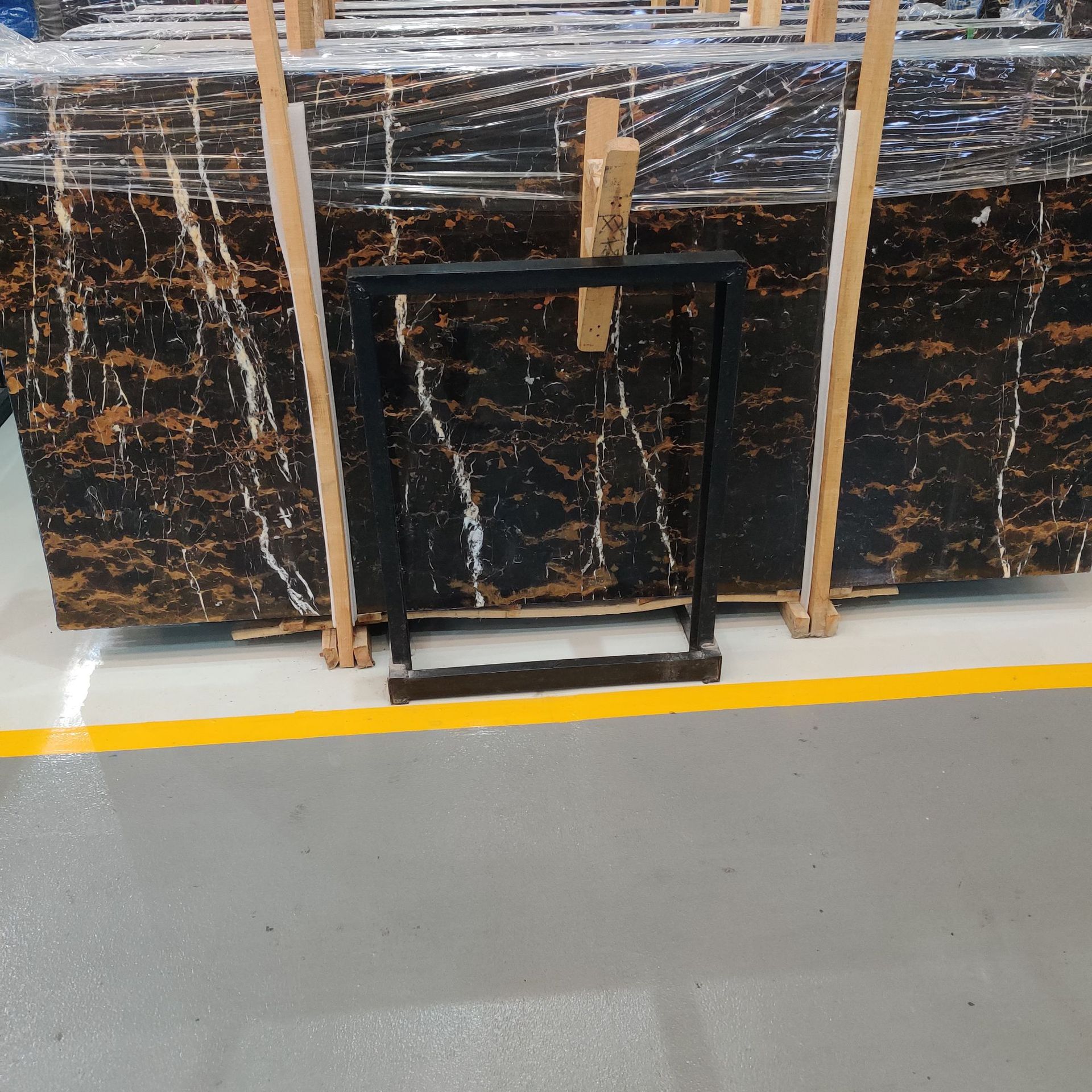 天然黑色大理石加工石材阿富汗黑金花支持踢脚线家具台面加工定治