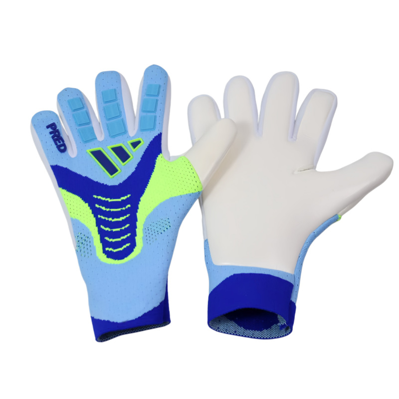 Fábrica de suministro de nuevos guantes de portero de fútbol, guantes de portero de látex gruesos, guantes transpirables para niños adultos