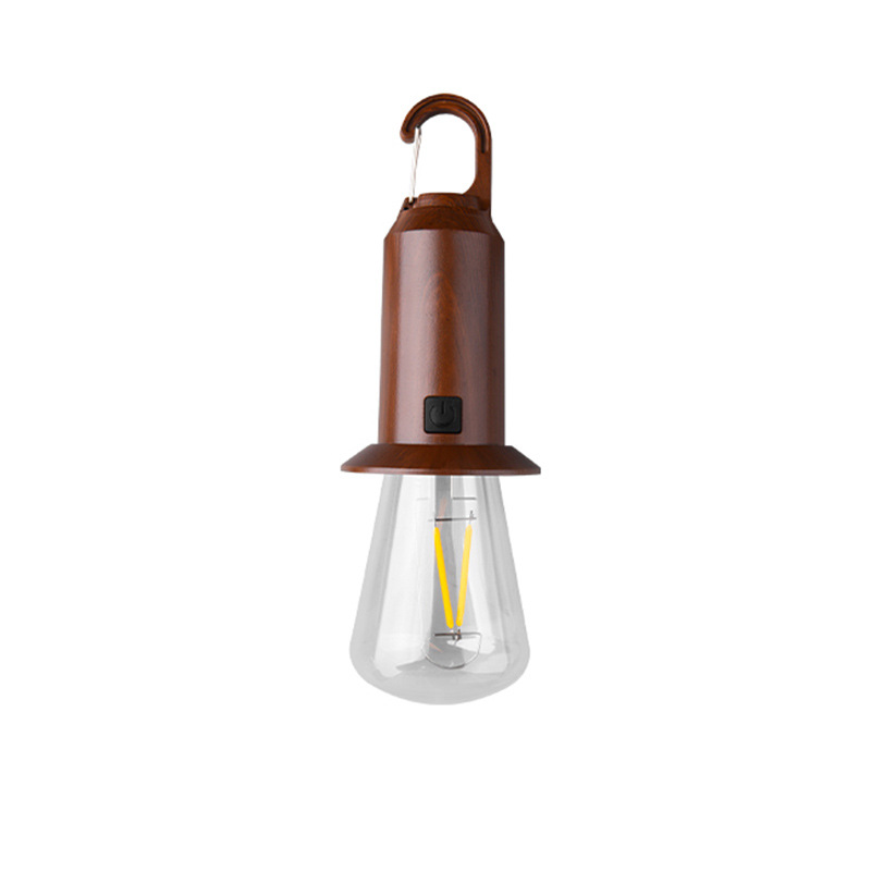 Outdoor Solar Light Portable Vintage Camping Bulb Rechargeable_voghion.com