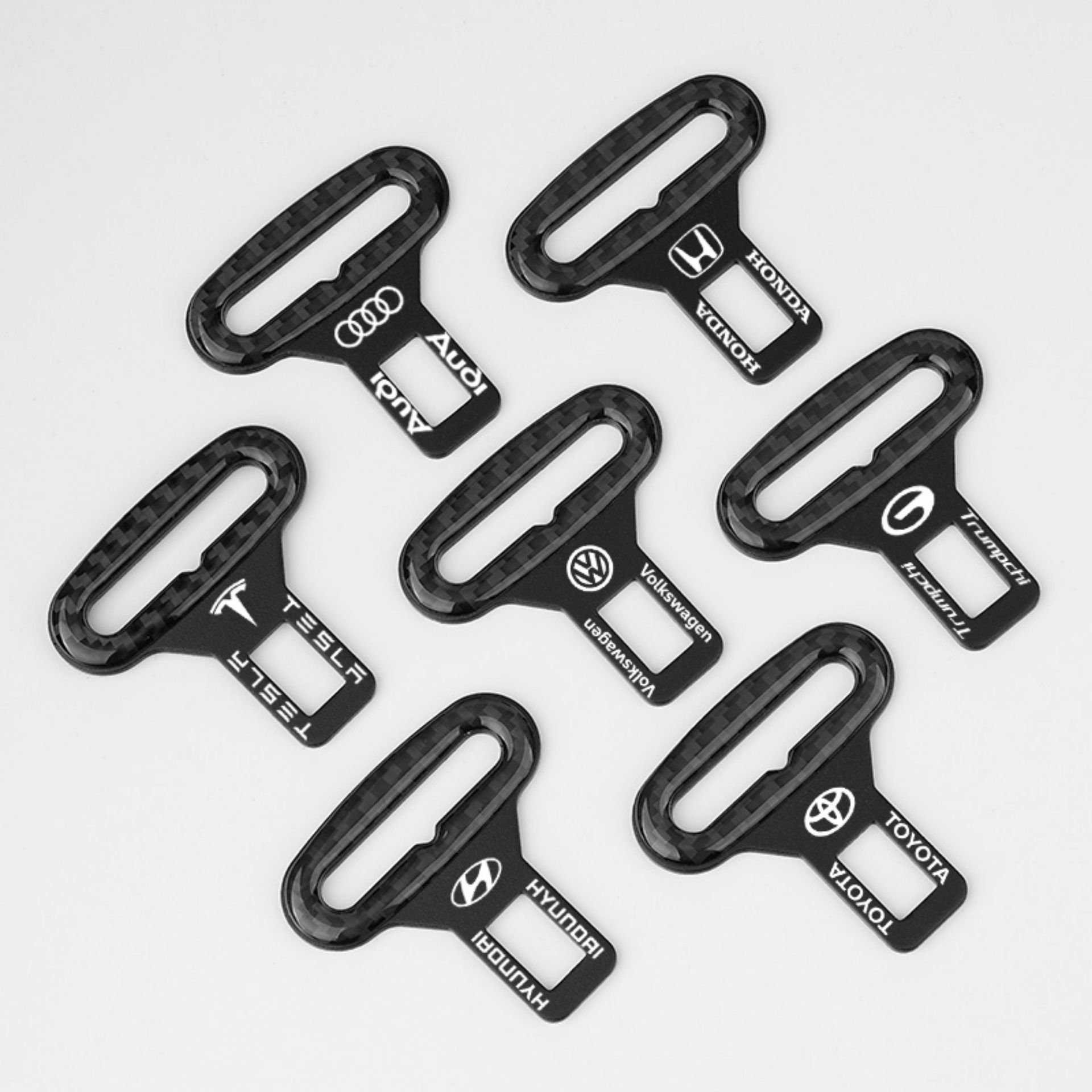 Cross-Border Car Seat Belt Buckle Clip Extension Connector Multi-Functional Bottle Opener Keychain