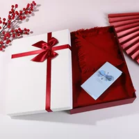 Большое Количество Скидка Подарочная коробка пустая коробка шарф подарочная коробка одежда рубашка упаковочная коробка изысканный большой логотип подарочной коробки