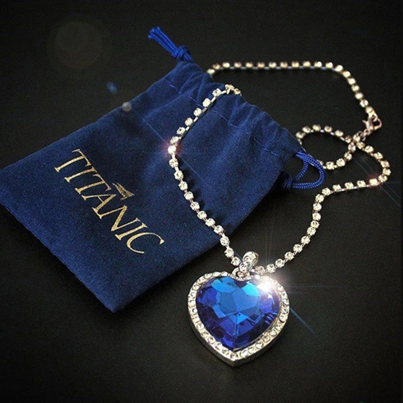 2023 New Ocean Heart Blue Collana da donna alla moda Titanic Ciondolo di fascia alta_voghion.com