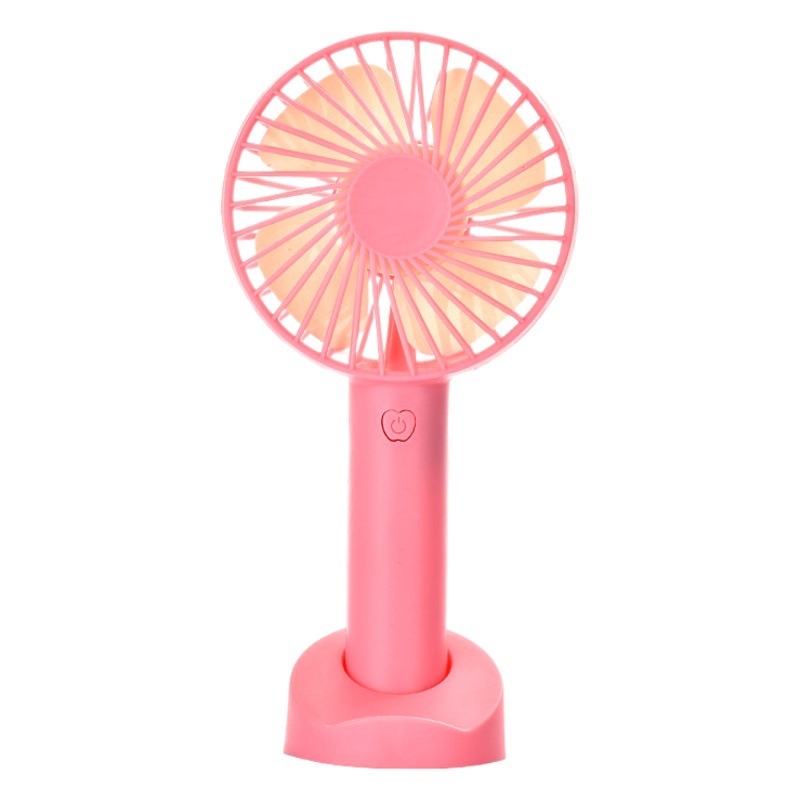 Ventilador portátil silencioso de mano pequeño escritorio mini estudiante dibujos animados lindo soporte usb carga ventilador de mano