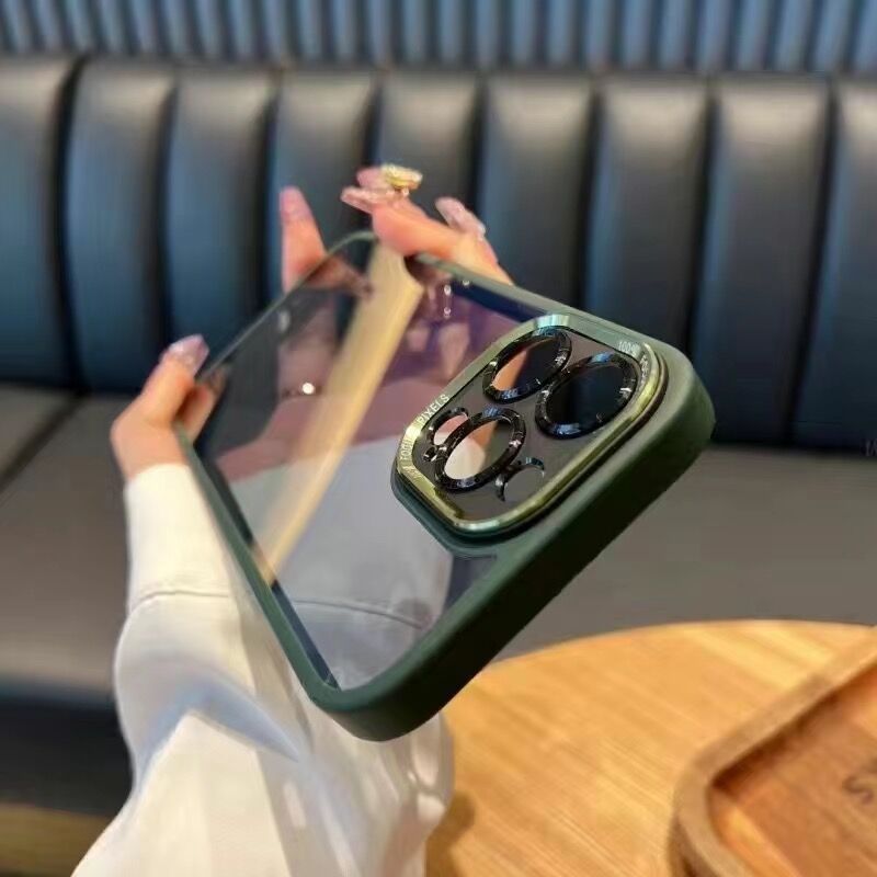 全包金属レンズはリンゴ15鷹眼携帯ケースアクリル透明iPhone14転倒防止保護カバーを適用している|undefined