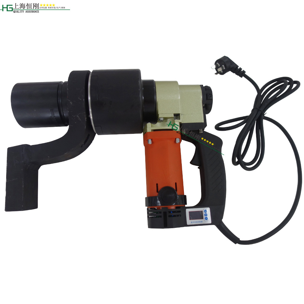 工地安装用的定扭电动数显扳手50-2000N.m 定值式电动扭矩枪价格