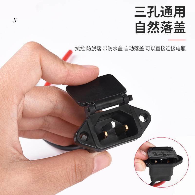 Vehículo eléctrico puerto de carga batería cable de cobre estañado puerto de descarga tipo enchufe cable de carga cable de carga cable de alimentación de la batería