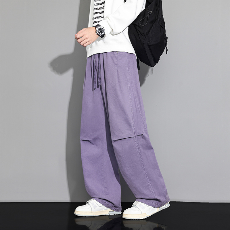 JYF-2792 Washed Cotton Workwear Straight Pants, New Autumn/Winter Warm Casual Pants for Men, 2026 New Autumn/Winter Model