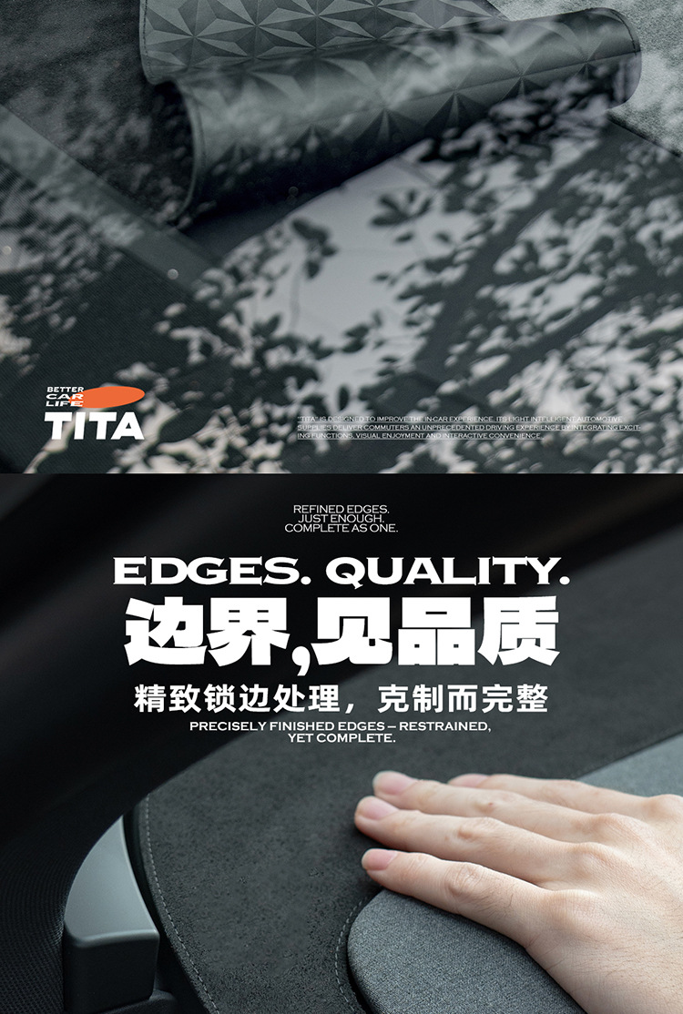 TITA Tesla dashboard sunshade mat is suitable for the new Model Y/3, a car interior suede center console sun protection mat