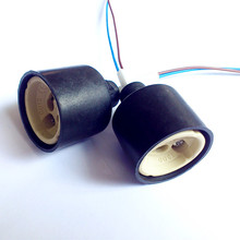 灯饰配件黑色GU10后盖锁线式GU10塑料后盖全包式灯头底座厂家直销