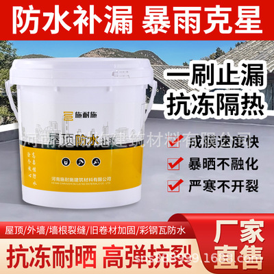 施耐施屋顶防水补漏涂料别墅房聚氨酯油性单组份堵漏防渗|ms