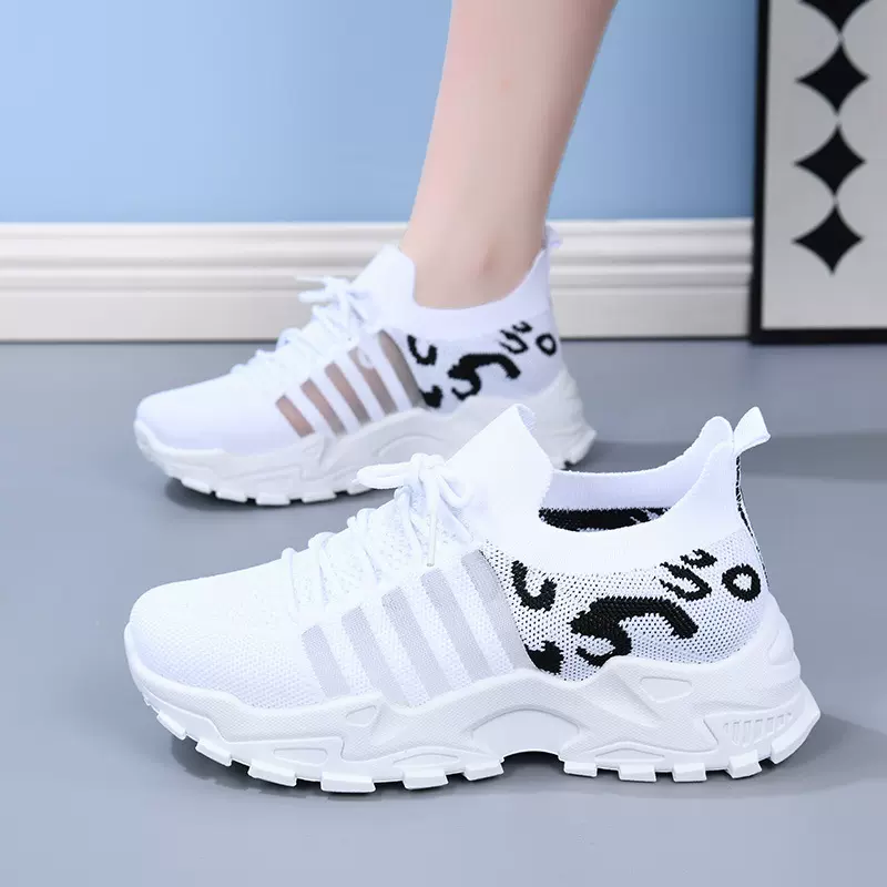 鞋子女新款时尚新款老爹鞋shoes网面透气韩版运动鞋厚底女鞋跨境