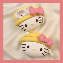 黄帽kt猫airpods 4保护套四代保护壳airpodPro2适用苹果耳机套3代