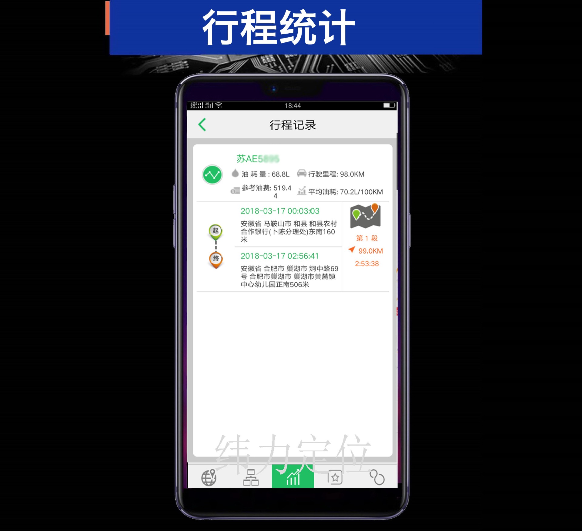 Car locator 4G full-band all-network truck fuel consumption monitoring GPS Beidou Double Star global tracking and positioning