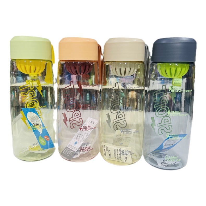 Futong 729 taza de plástico de moda simple Estudiante Adulto macaron color de moda taza de agua 600ml taza de agua deportiva