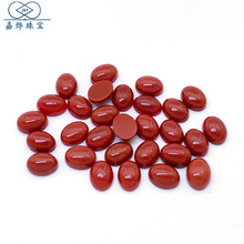 天然南红玛瑙戒面蛋形\椭圆形裸石戒面 耳钉戒指镶嵌裸石厂家批发