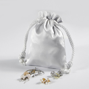 Factory wholesale silk satin bag satin bag drawstring jewelry bag gift storage flannel bag