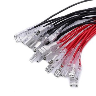 Teansic 40Pcs 2.8mm 4.8mm Female Spade Crimp Terminal Wire W