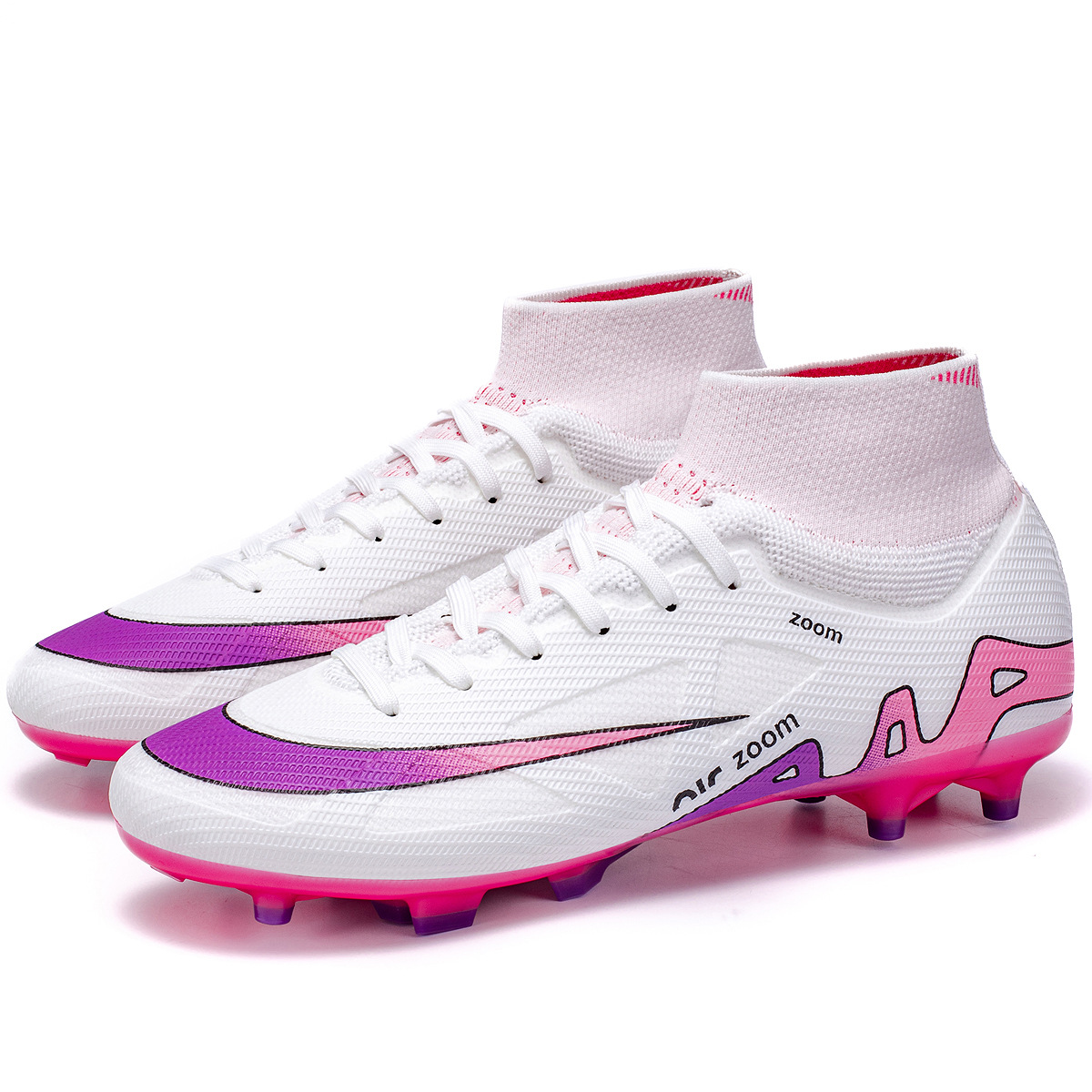 2025 nuevos zapatos de entrenamiento de clavos largos transfronterizos para hombres y mujeres zapatos de fútbol juveniles zapatos de fútbol