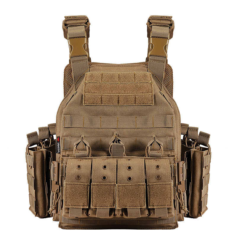 Transfronterizos 6094 chaleco táctico de desmontaje rápido táctico chaleco táctico al aire libre militar de camuflaje equipo de protección CS