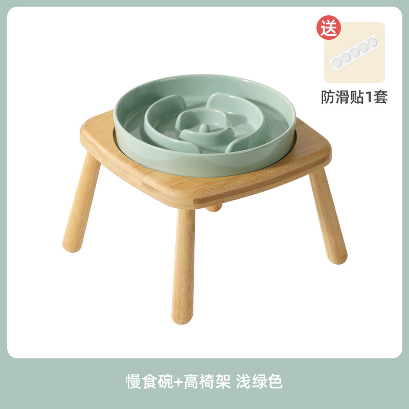 Cuenco de cerámica para perros, comida lenta, comida lenta, cuencos de arroz anti-asfixia, cuencos de comida para perros grandes y medianos, cuencos de agua para perros