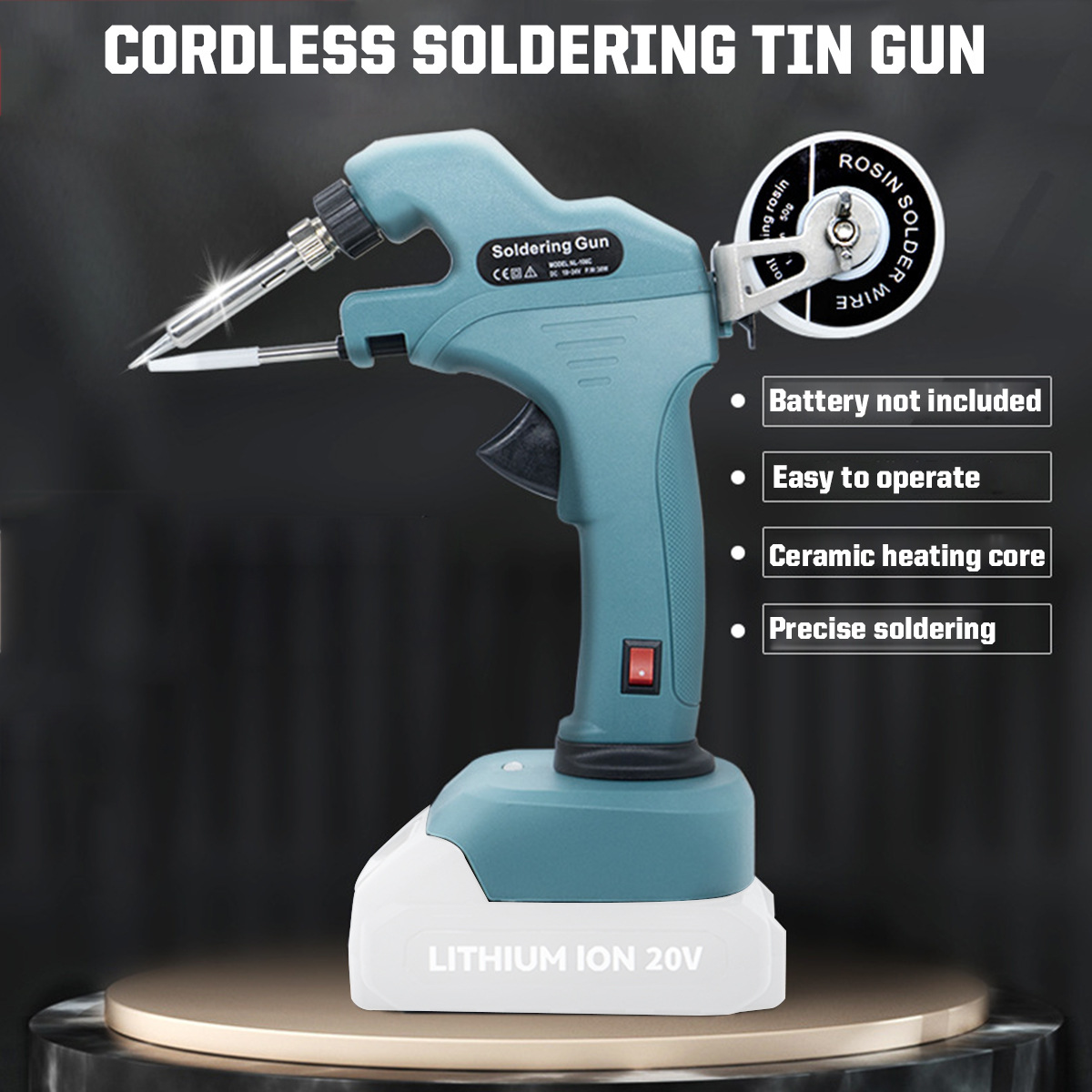 Transfronteriza dedicado pistola de soldadura de litio inalámbrico de soldadura de hierro máquina de soldadura aplicable a Mutian Baide interfaz miwoqi Dewei