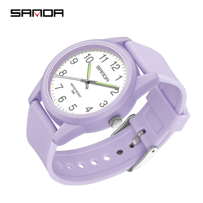 Children's watch Male and female students electronic quartz watch fresh simple watch outdoor leisure calendar waterproof couple watch_viptrois.com