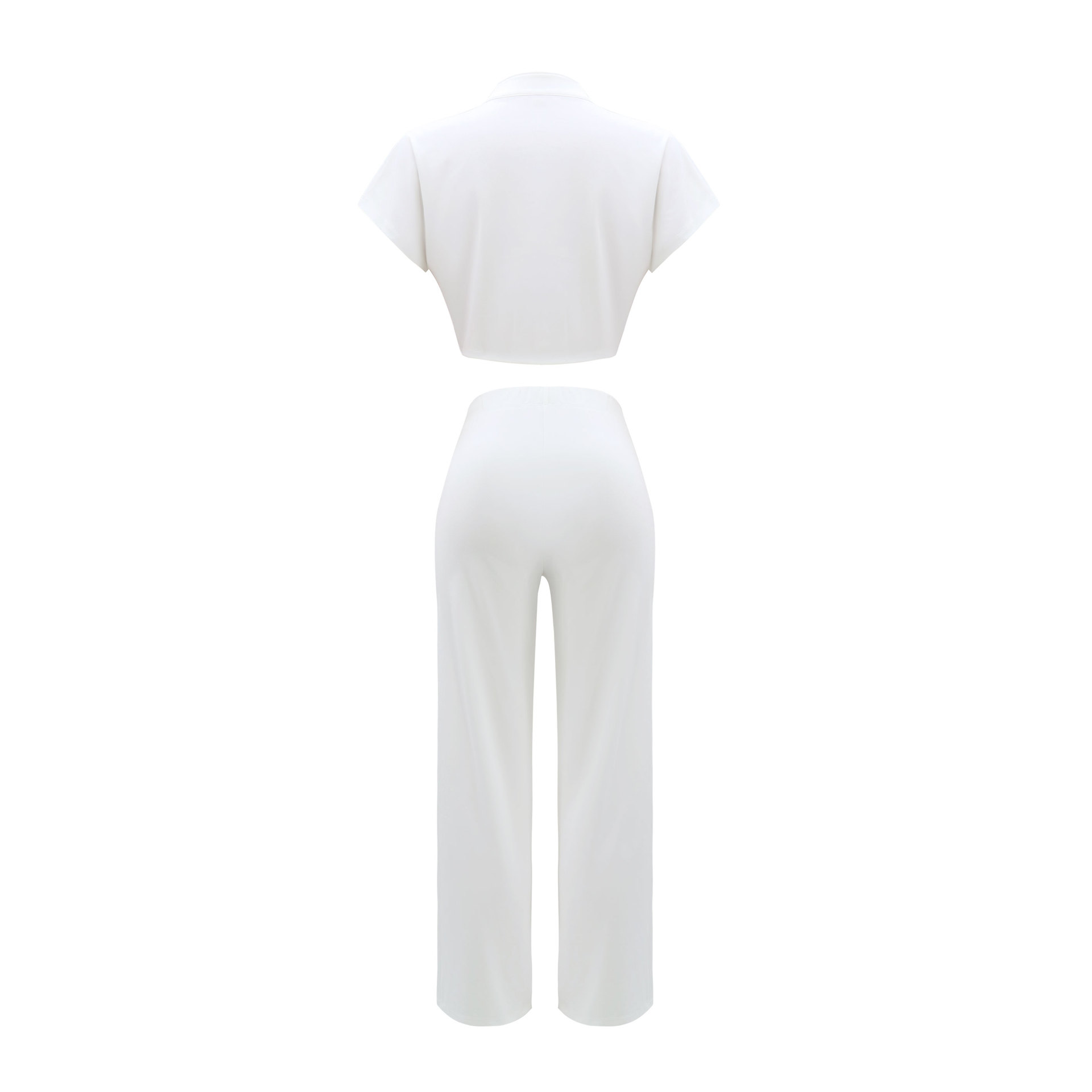 Daily Women's Elegant Solid Color Polyester Button Pants Sets Pants Sets display picture 11