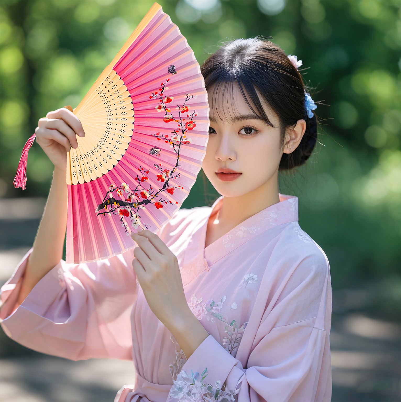 Ventilador antiguo ventilador plegable de estilo chino, vestidos de mujer, cheongsam, danza y baile, estudiantes de verano, ventilador plegable