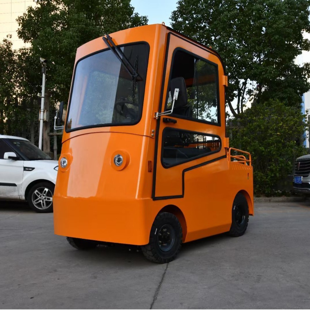 座驾电动牵引车6吨厂区拉货物料运输机场车间拖车头电动搬运车