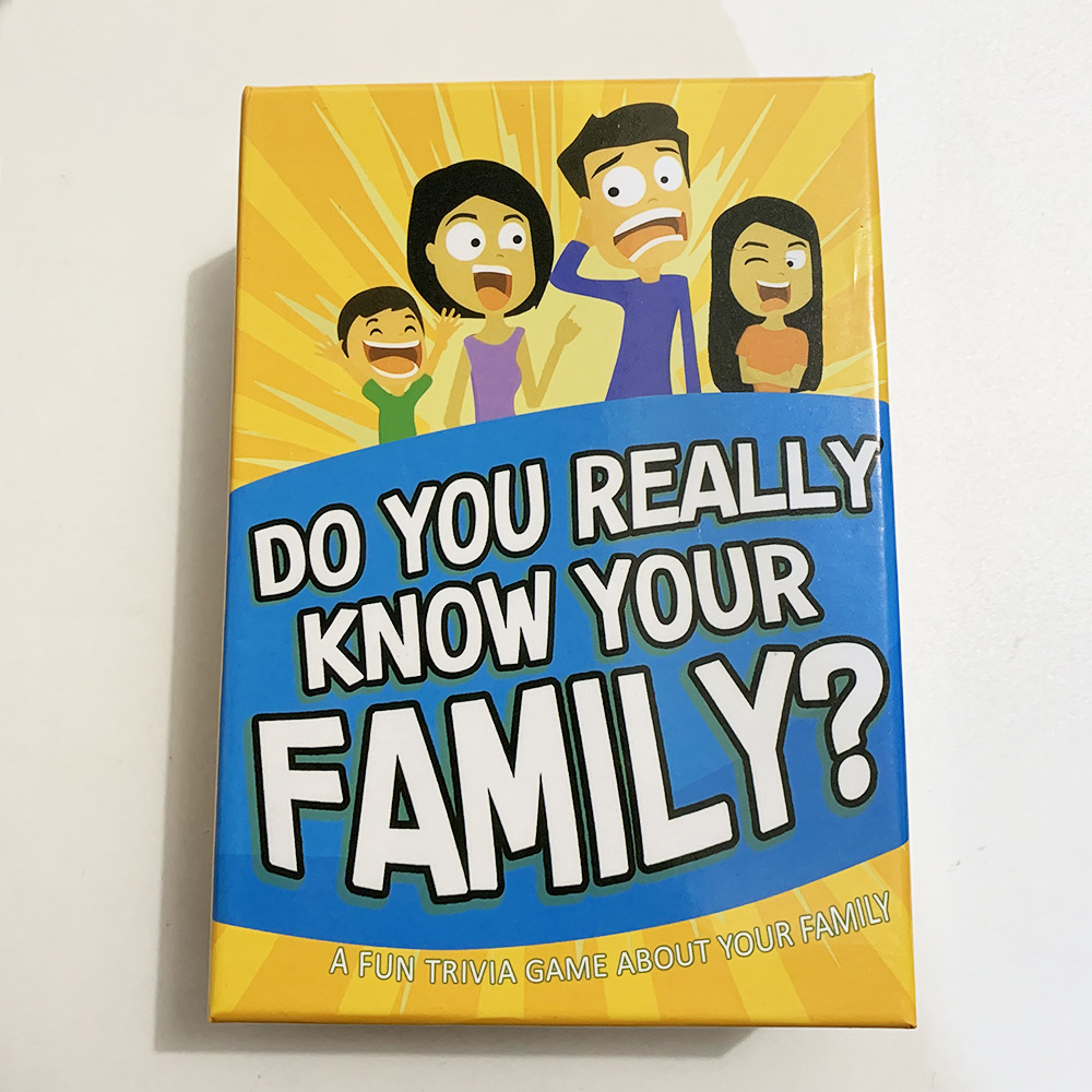 DO YOU REALLY KNOW YOUR FAMILY  了解家人桌游戏卡牌 card game