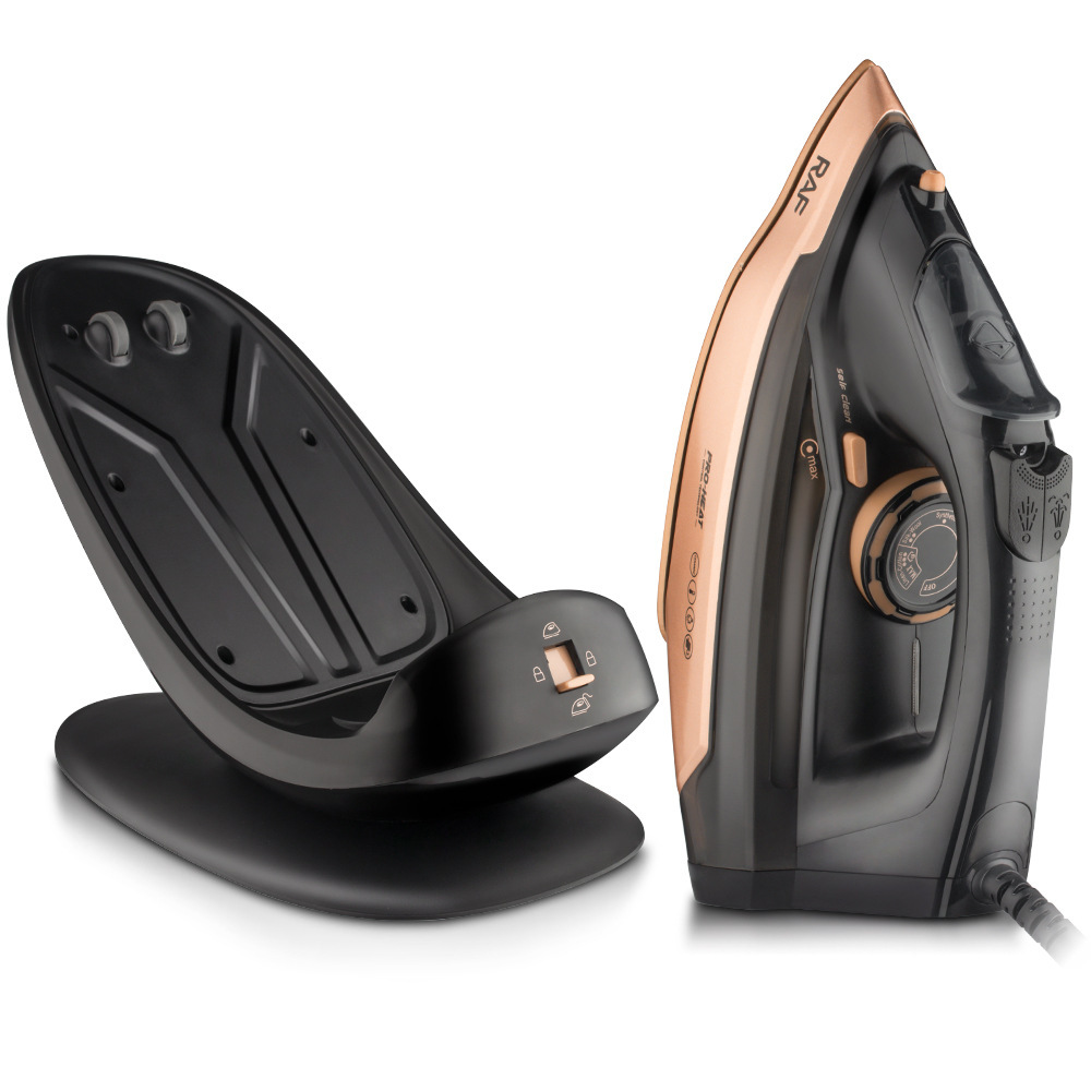 Plancha de vapor transfronteriza estándar europea RAF, máquina de planchar portátil, plancha eléctrica de alta potencia de presión de control de temperatura de tres velocidades