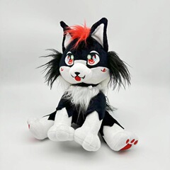 跨境新品big mama eternal plush 毛绒玩具哈士奇狗动物公仔娃娃