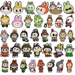 洞靴アクセサリー高級感泡マット布靴花取り外し可能クロス洞靴花靴ボタン