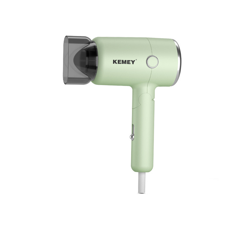 Secador de Pelo Plegable Portátil KM-6838 de ABS Plegable, Cuidado del cabello a temperatura constante para Hogar y Viajes