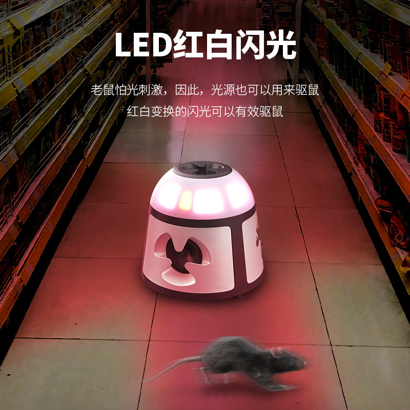 El nuevo repelente de animales de 360 grados de Amazon, repelente de ratones flash LED inteligente, repelente de ratones ultrasónico enchufable
