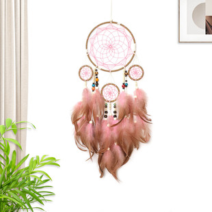 Cross-border Hot-selling Indian Dream Catcher Pendant Feather Pendant Indoor Tassel Wall Hanging Homestay Decorations