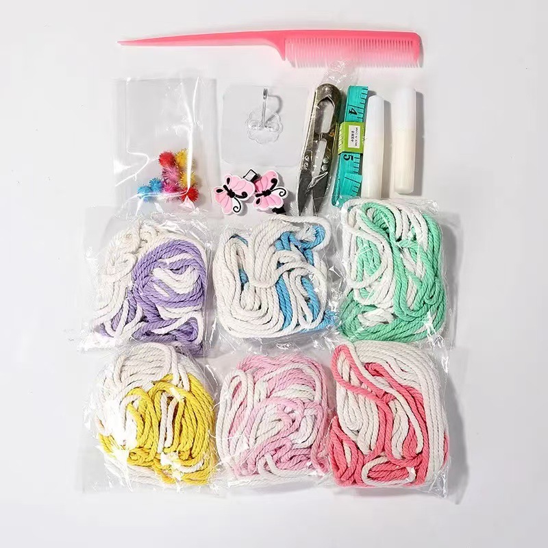 Fuente de la fábrica Dream Catcher borla del arco iris adornos creativos hogar colgante en stock tapiz tejido al por mayor