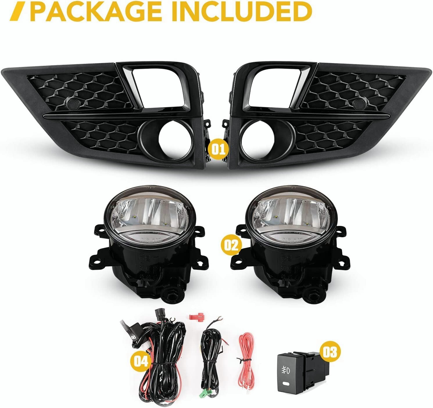 Aplicable a Honda Odyssey 2018 2019 2020 Luz de niebla halógeno LED parachoques delantero Luz de niebla delantera