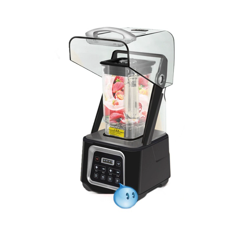 Smoothie machine, commercial milk tea shop, silent with cover, fully automatic shaved ice machine, high-horsepower tea smoothie machine, broken wall