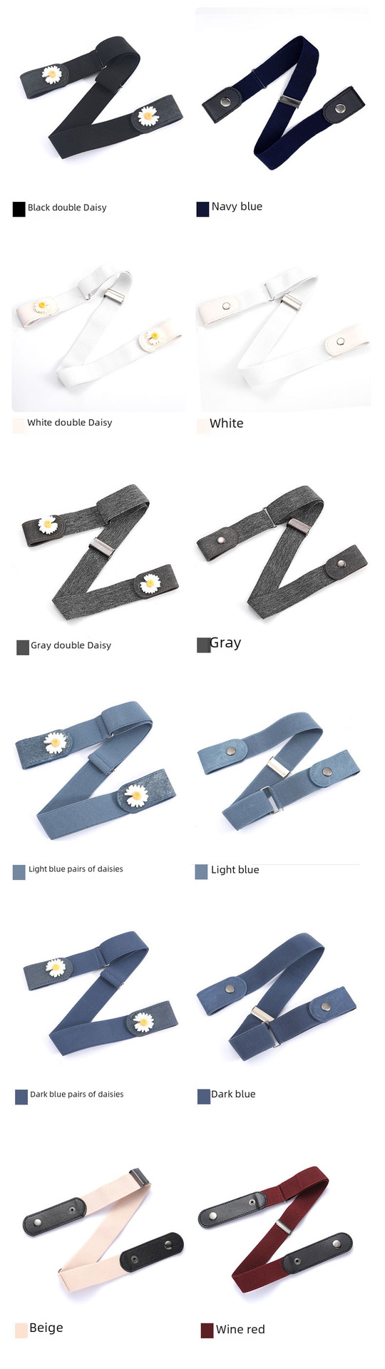 Source Factory Jeans Belt Traceless Elastic All-match Invisible Adjustable Men's and Women's Punch-free Lazy Belt_voghion.com