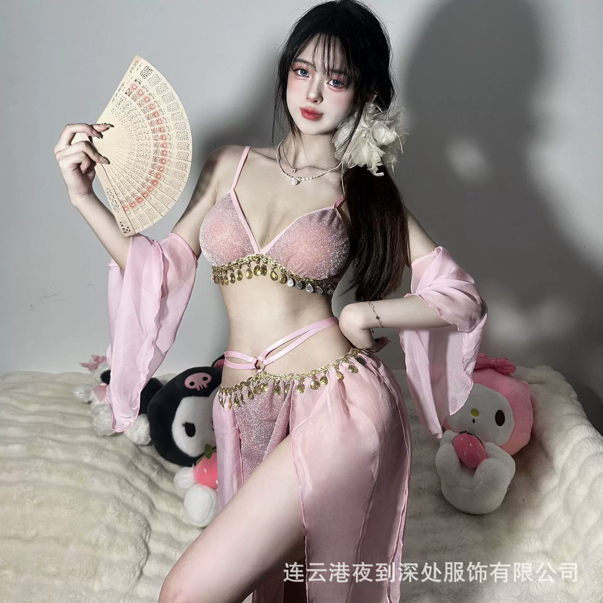 新中国风国潮古风异域风情敦煌飞天舞蹈服装情趣内衣免脱性感汉服