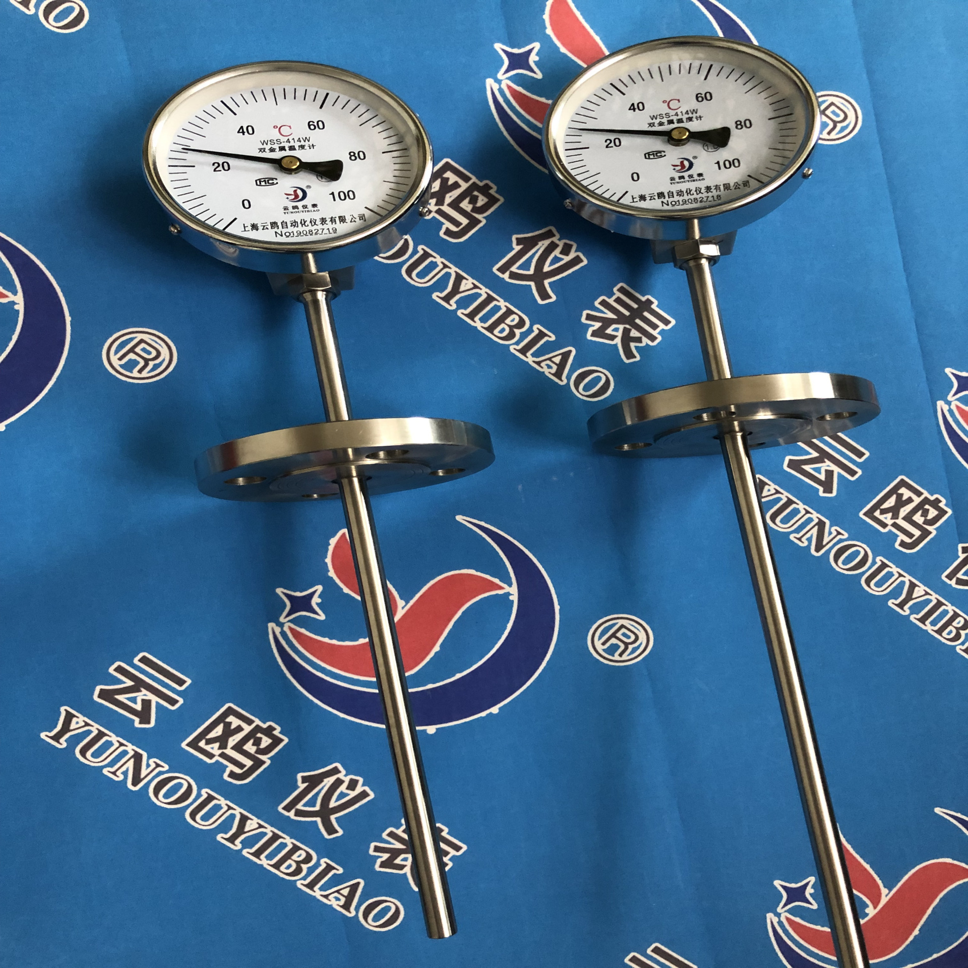 WSS-412/WSS-312卡套法兰径向型双金属温度计